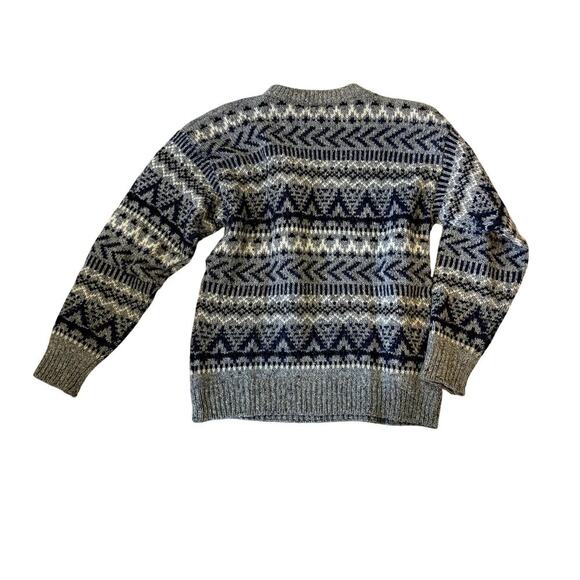 Vintage Arbor Way Wool Blend Men's Fair Isle Sweater Size Medium - Picture 4 of 5